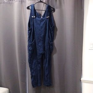Free People Navy Jumpsuit Size Small